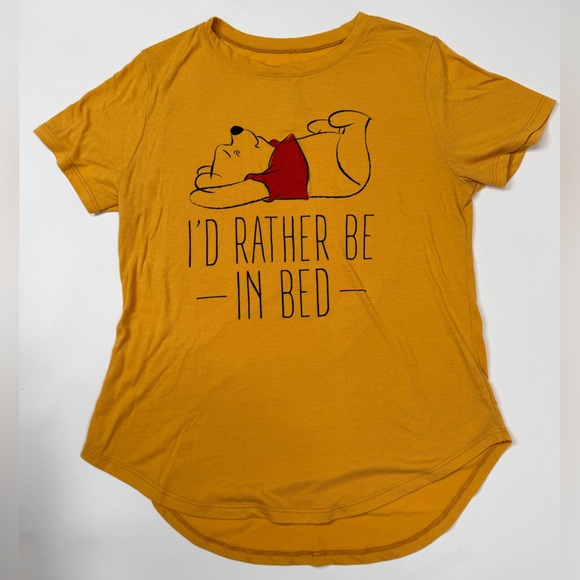 Winnie the Pooh Bear Sleep Shirt Disney T Shirt Graphic Tee Lounge Wear Top PJs - Picture 3 of 17